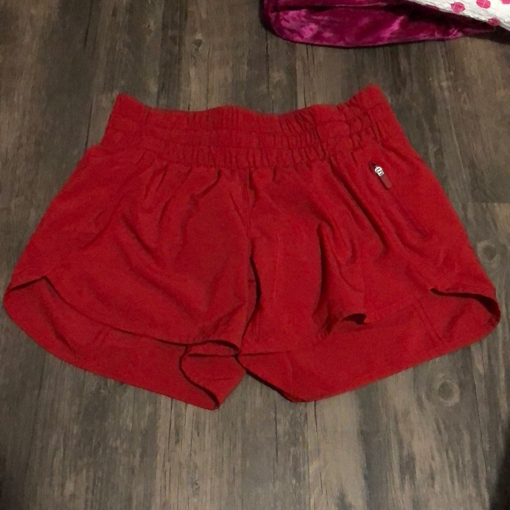 Red LuluLemon Shorts